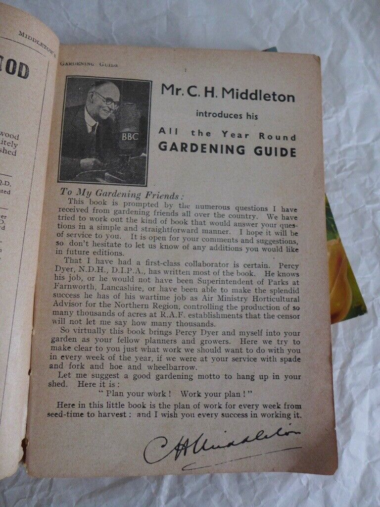 MR CUTHBERT’S GUIDE TO GROWING FRUIT TREES and MIDDLETON’S ALL THE YEAR ROUND GARDENING GUIDE
