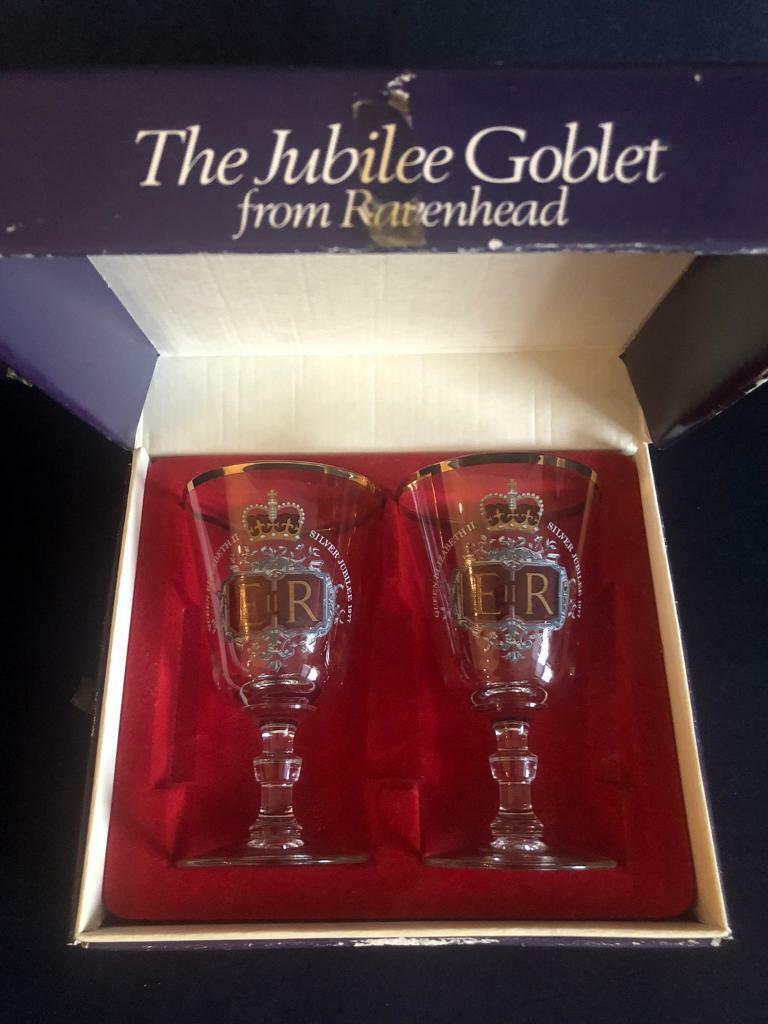 image for Pair of Ravenhead Queen’s Jubilee Goblets