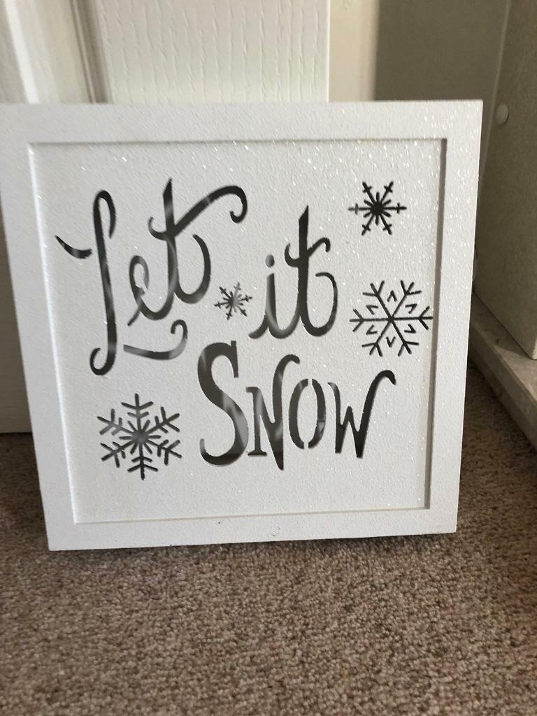 Let it snow Christmas Decoration 