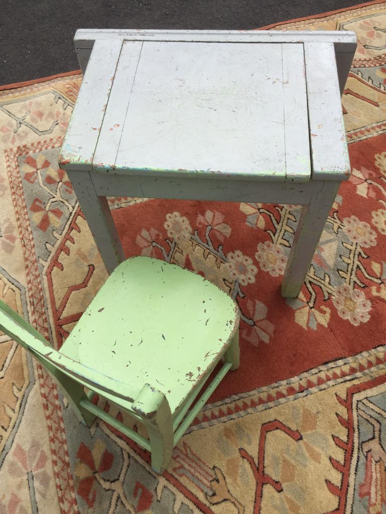 image for Vintage child’s desk and chair. 