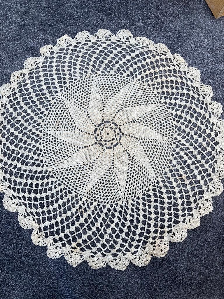 image for 29 inch crocheted tablecloth 