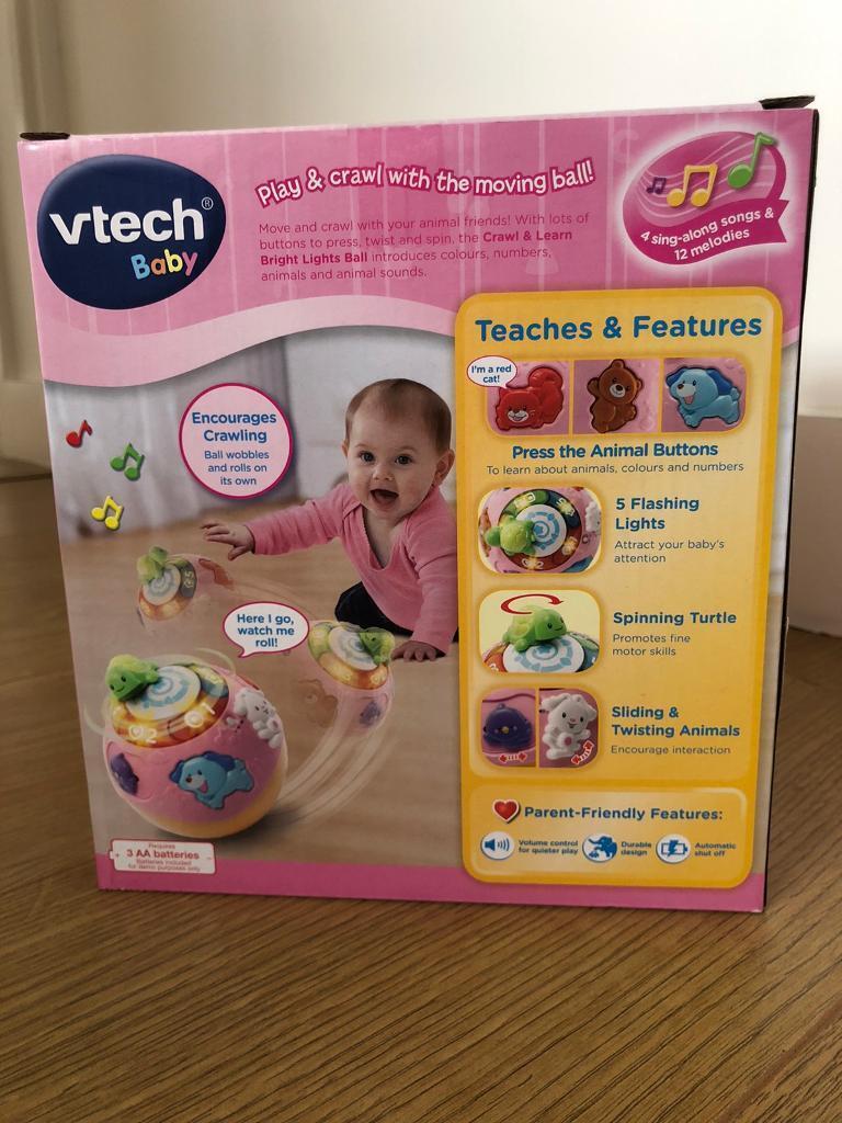 V Tech Crawl & Learn Bright Light Up Ball 