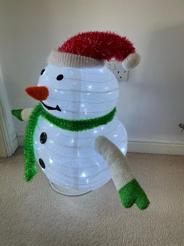 Led Snow man. Christmas decorations 