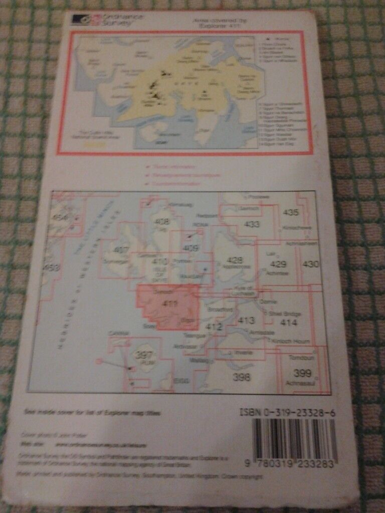 Ordnance Survey Explorer map: Skye - Cuillin Hills Soay