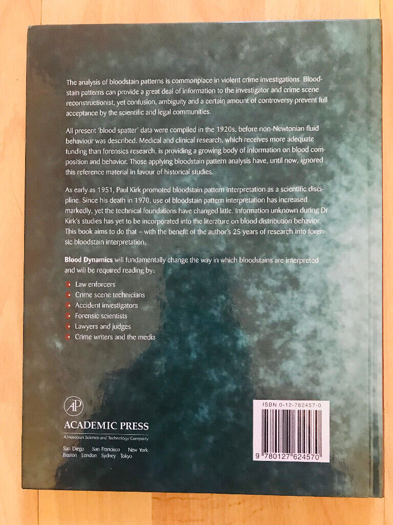 Blood Dynamics - Anita Y. Wonder - Hardcover – 9 Aug. 2001 