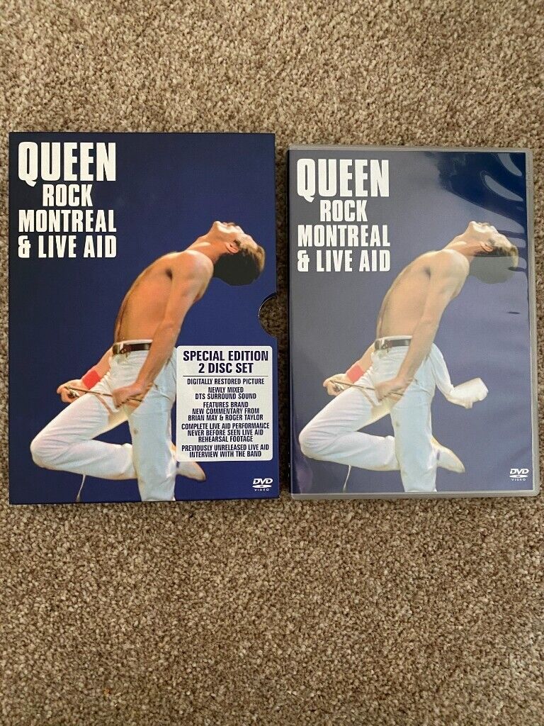 image for Queen, collectors edition, 2 DVD's, Queen Rock Montreal+Live Aid, as new