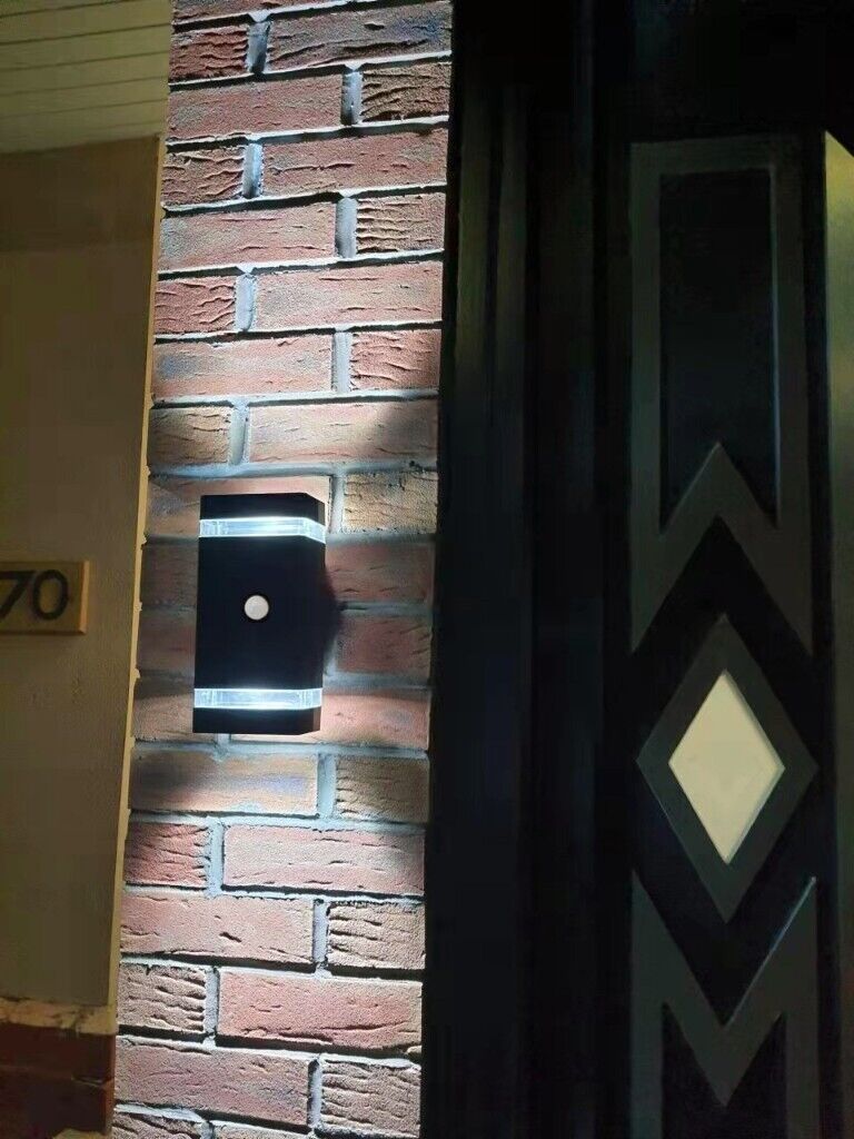 Modern Style Up & Down LED Wall Light With Sensor, Waterproof Function, Including 2 x GU10 Bulbs