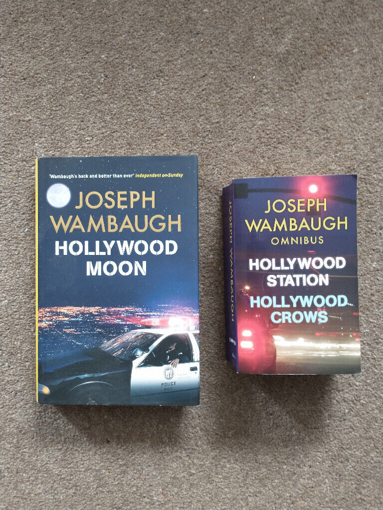 JOSEPH WAMBURGH, CRIME FICTION  - 1 HARDBACK, 1 PAPERBACK. Sold separately.