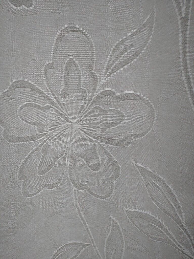Cream pattern curtains