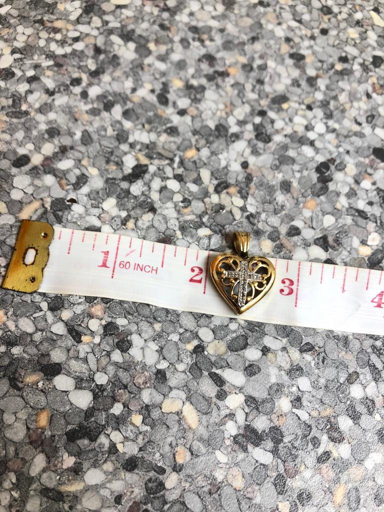 image for Vintage Gold combined silver pendant 
