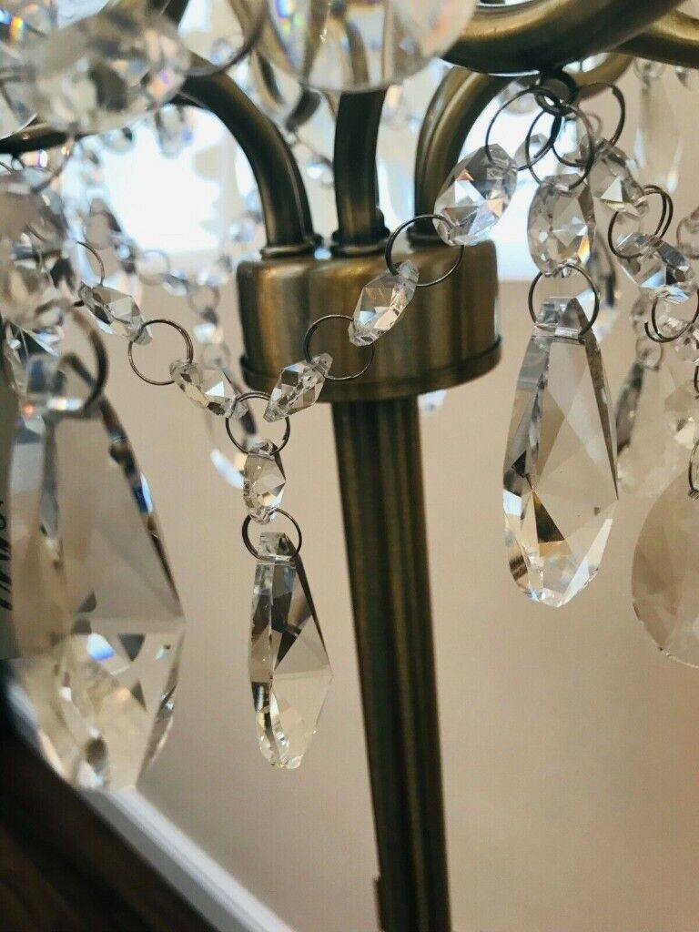 NEW CRYSTAL CHANDELIER STANDING LAMP HEIGHT 145CM