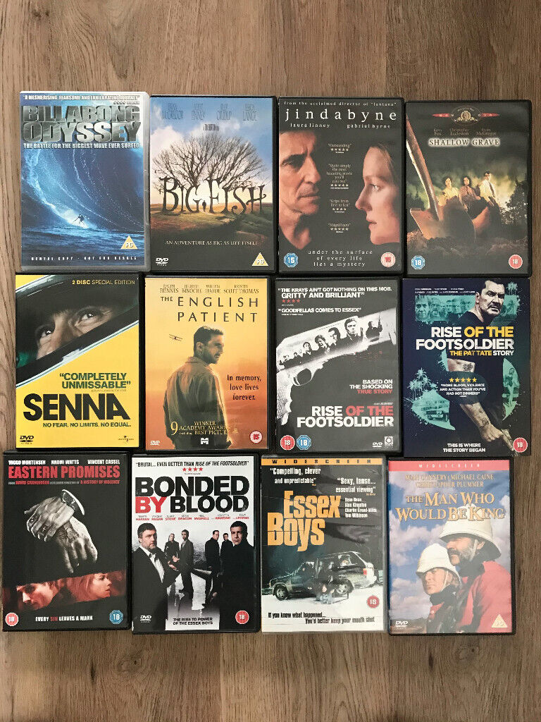 Selection of DVDs Classic Movies/Sport - £1 each
