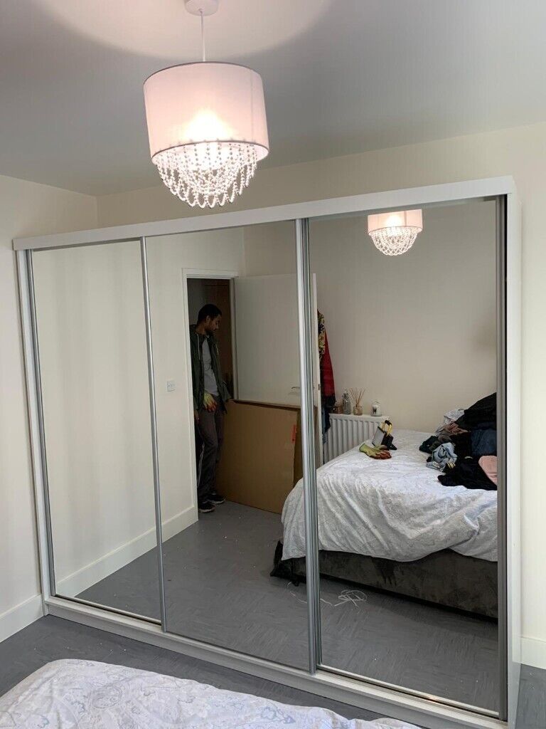 **High Quality Brand New Sliding Mirror Door Wardrobe Cupboards Available