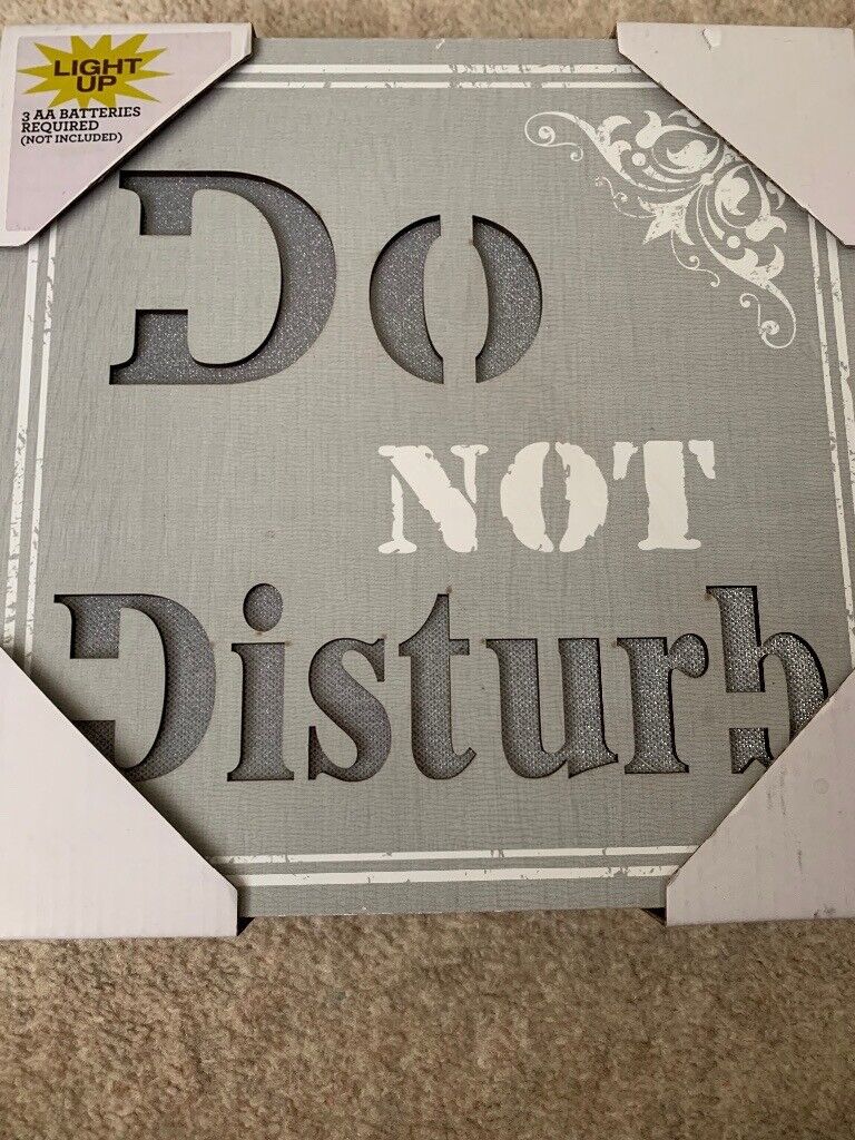Unwanted gift light up do not disturb picture