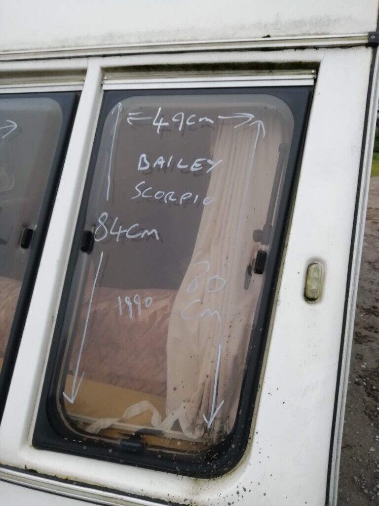 Bailey Scorpio Caravan front nearside window