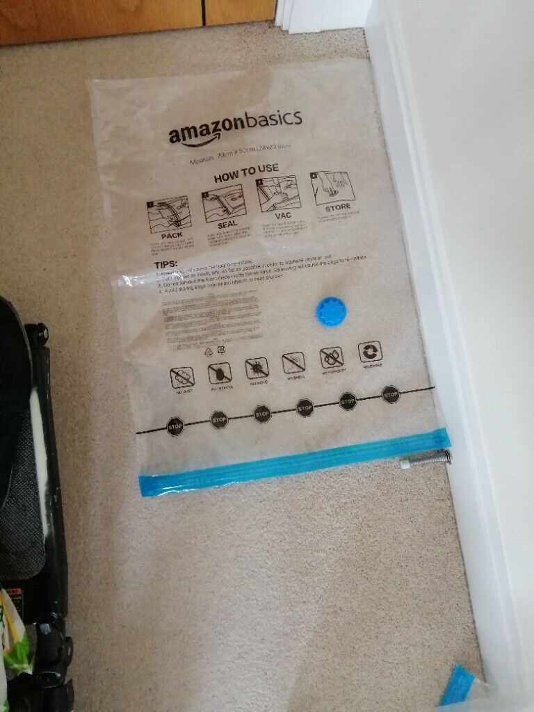 2 Amazon Basics Reusable textile bag