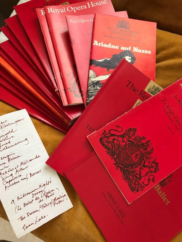 Royal Opera House Programmes-  opera & ballet