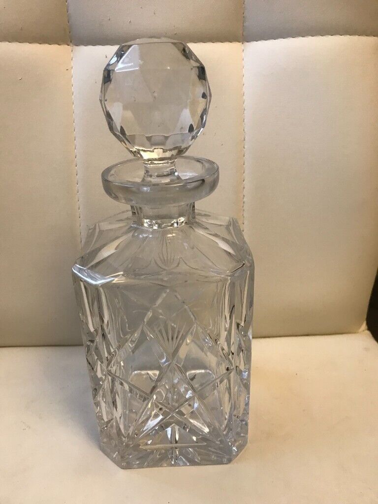 CRYSTAL DECANTER .BOHEMIA 