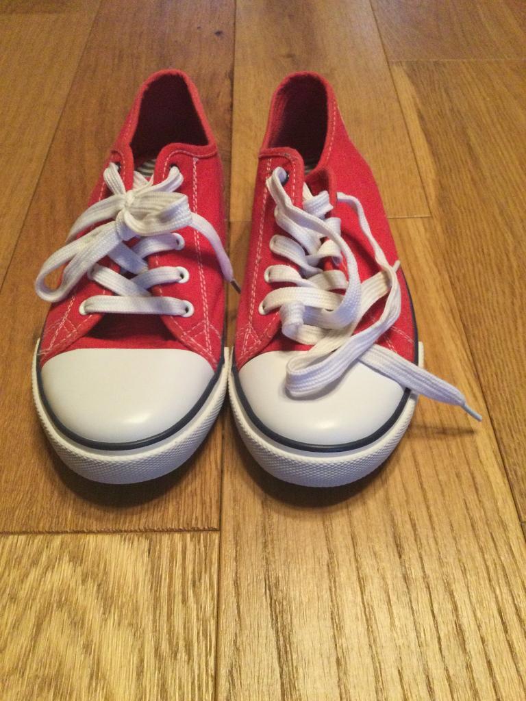 Red trainers 