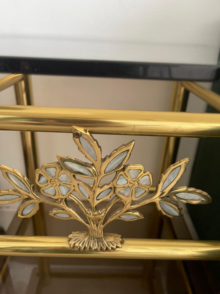 Mid century two tiered side table