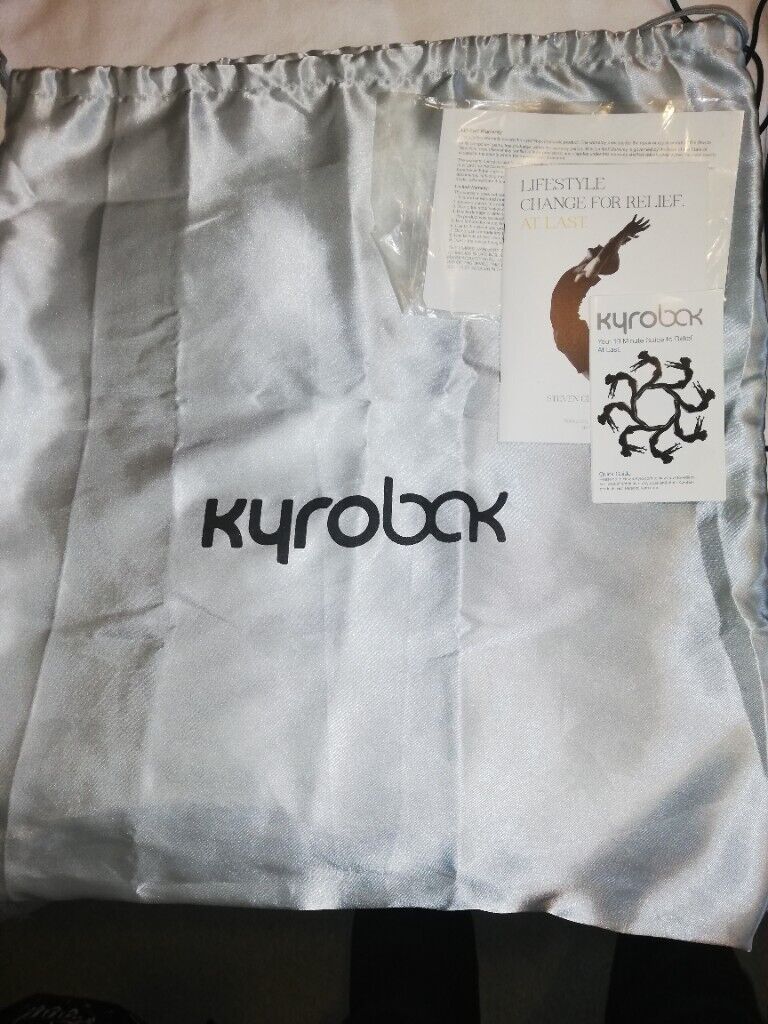 Kyrobak chiropractic back massager with bag and accessories, never used