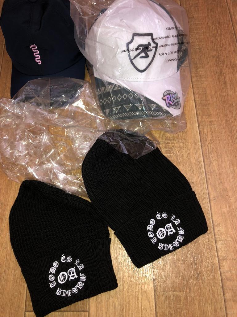 4 brand new hats only £5 for all.