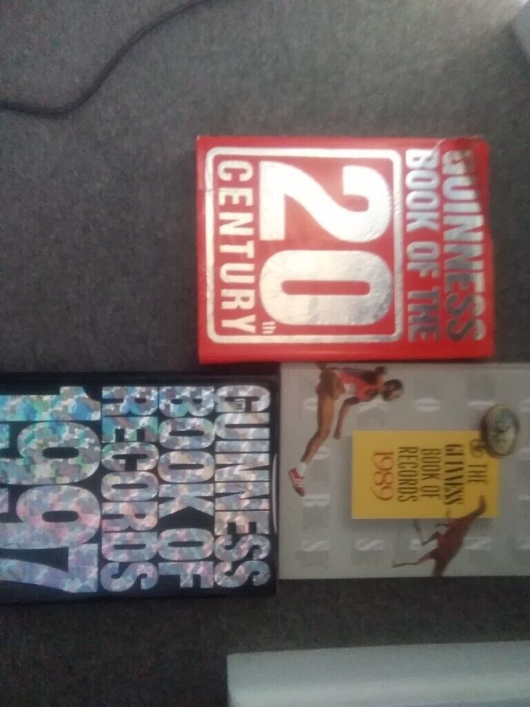 image for 3 Guinness book of records 1989, 1997 and 20th century