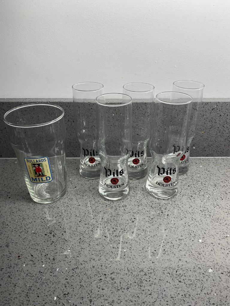 Vintage Holsten Beer Glasses Set of 12. - household items - by