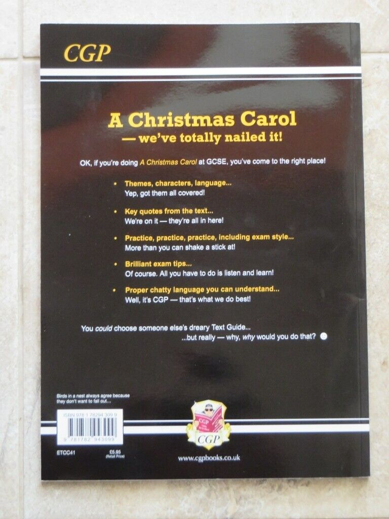 CGP GCSE English Christmas Carol Text Guide IMMACULATE CONDITION
