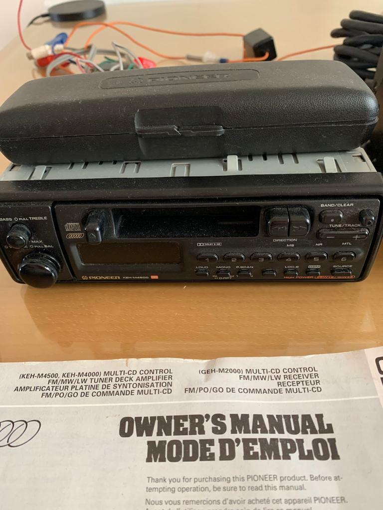 Pioneer car radio  cassette and multi- changer CD system 