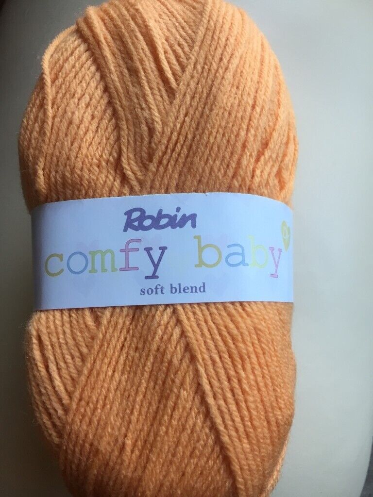 5 X100G BALLS ROBIN COMFY BABY SOFT BLEND DOUBLE  KNITTING WOOL YARN GREEN SHADE 4065,