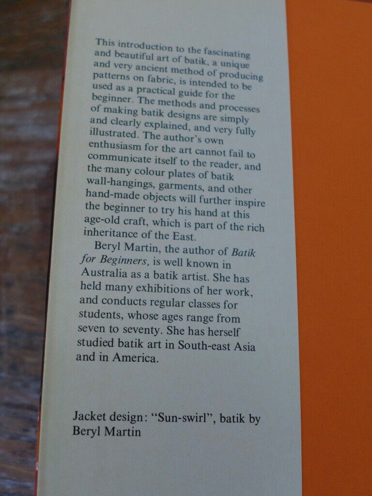 Two Collectable Vintage Craft Books: BATIK FOR BEGINNERS and DECOUPAGE. The two for £15.
