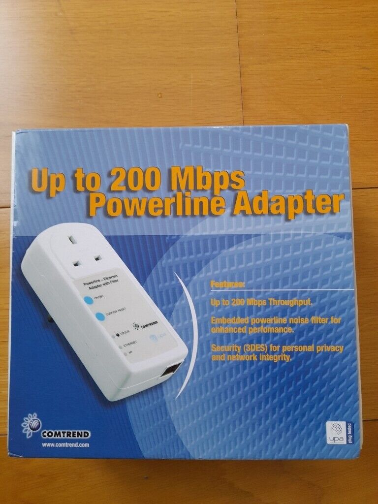 image for New, Comtrend adapters with ethernet cable.In box