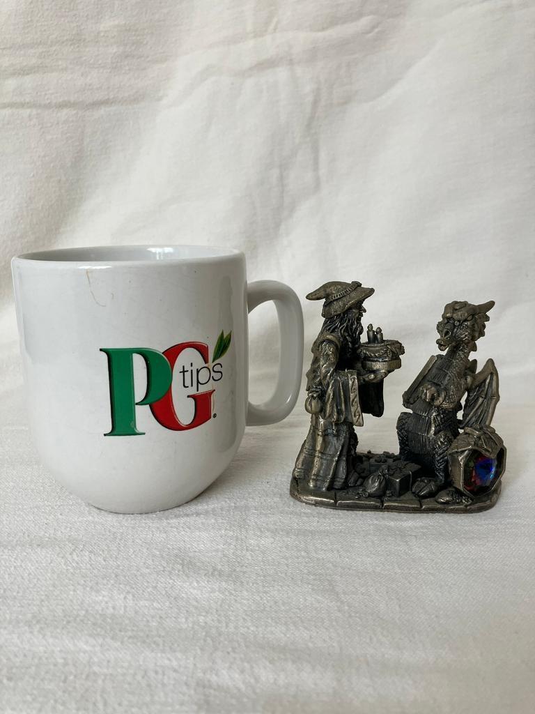 Heavy Pewter Sculpture by Tudor Mint Myth and Magic MAKE A WISH! Collectable Figurine 