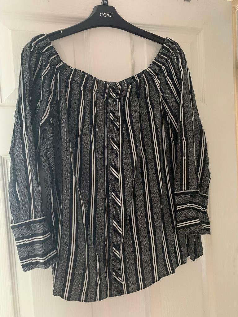 image for Black & striped top 12