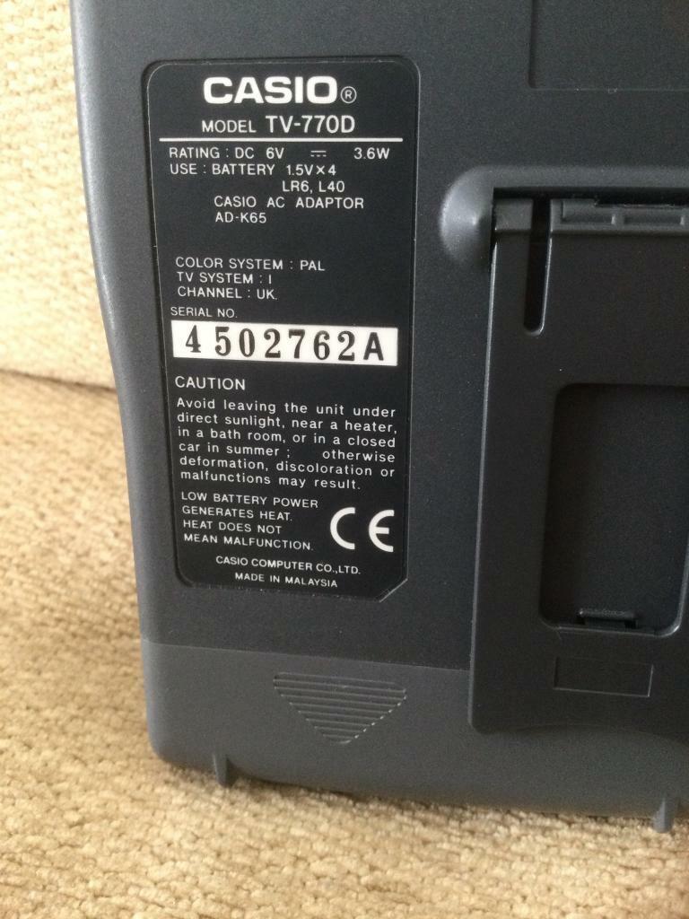 Casio Colour TV-770 (analogue)