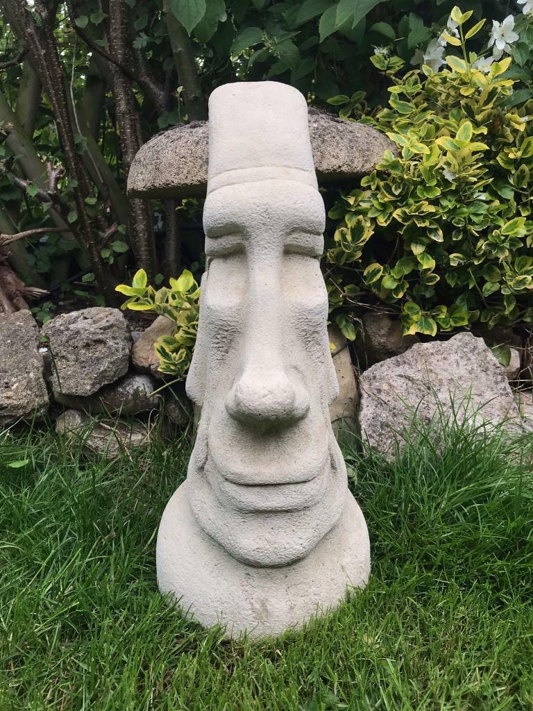 Easter Island Moai Head 20” Tall Handmade £24