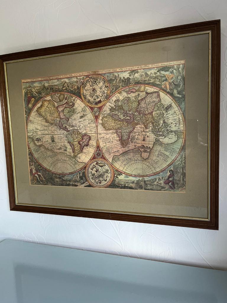 image for LOVLEY ORBIS TERRAE COMPENDIOSA dESCRIPTIO FRAMED PRINT