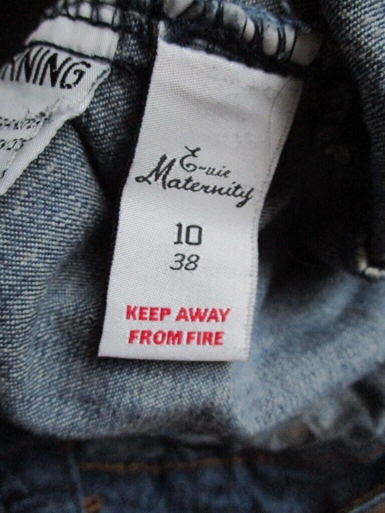 E-vie Maternity Womens Blue Denim Jeans
