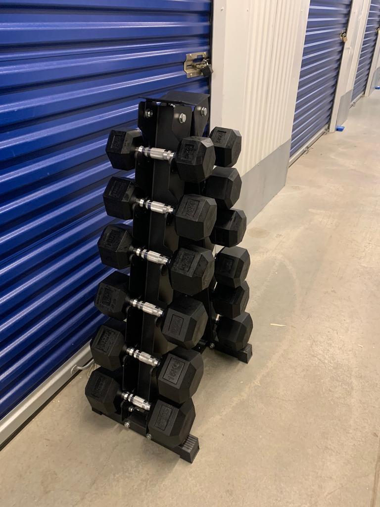 5kg-20kg Hex Dumbbell With 6 Pair Rack 