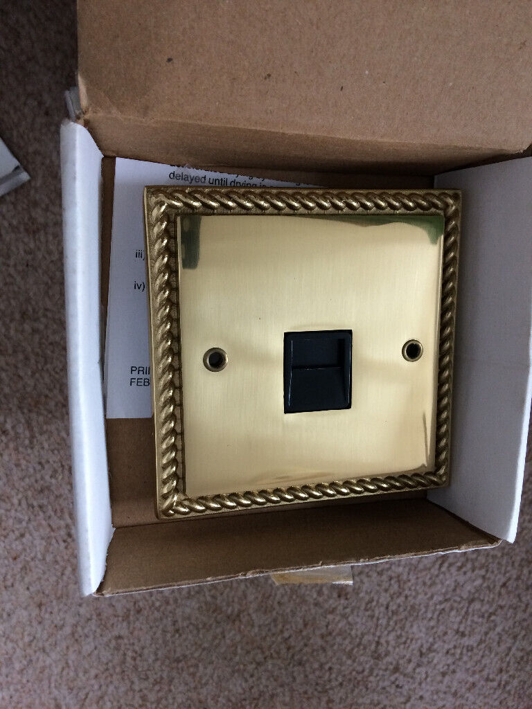 image for Telecom socket NEW brass