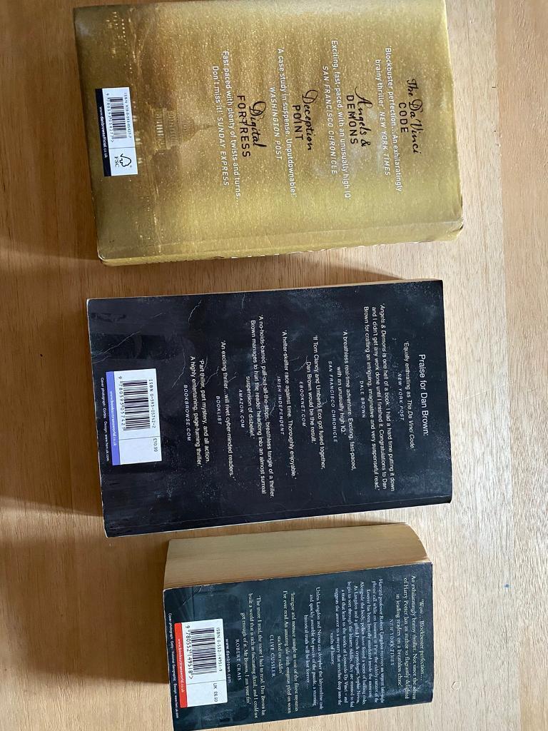 Dan Brown books set - Like New