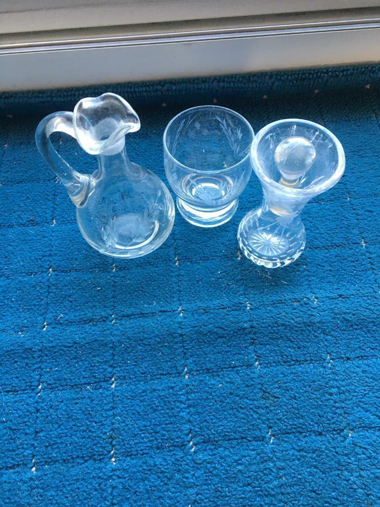 image for 3 Crystal glass decoration piece 