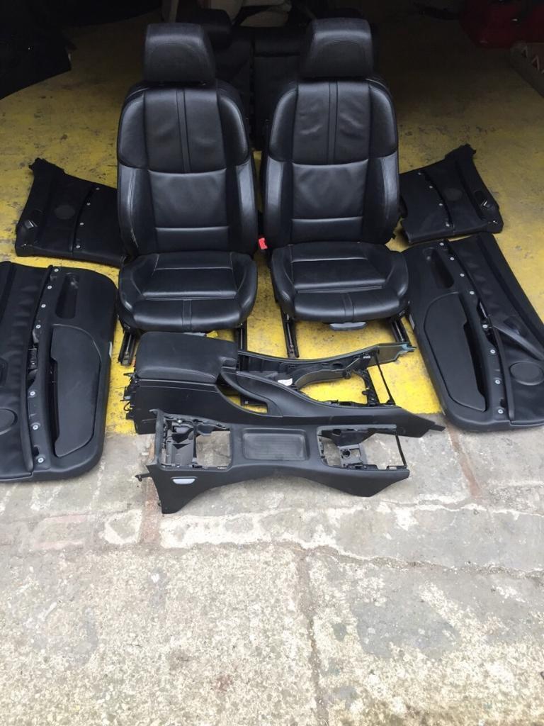 BMW E92 M3 Black Heated Leather Interior Complete