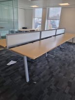 Bench desk pods of 2,4,6,8,10 available (100 seats available)