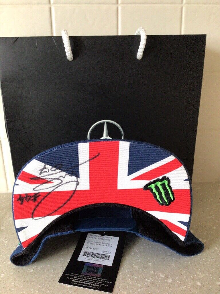 Mercedes Cap - signed by Lewis Hamilton
