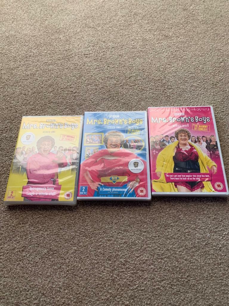 image for New still in wrapping Mrs Browns Boys Series 1 2 & 3 dvds 