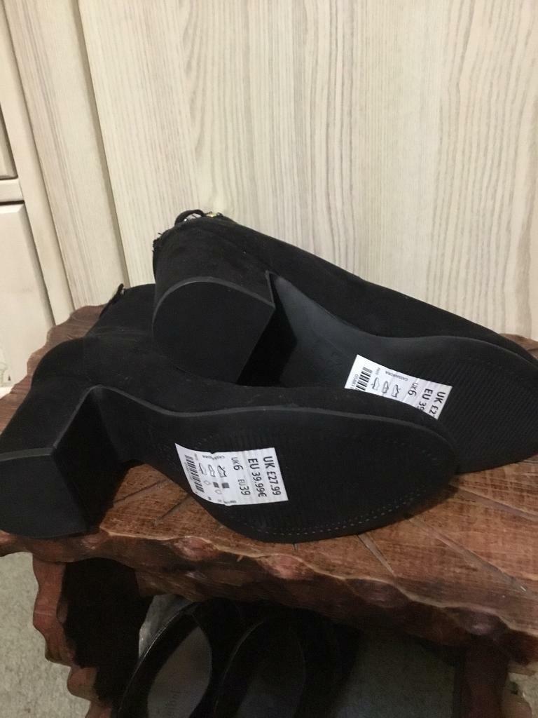 NEW LOOK BLACK BOOTS SIZE 6 UNWORN 