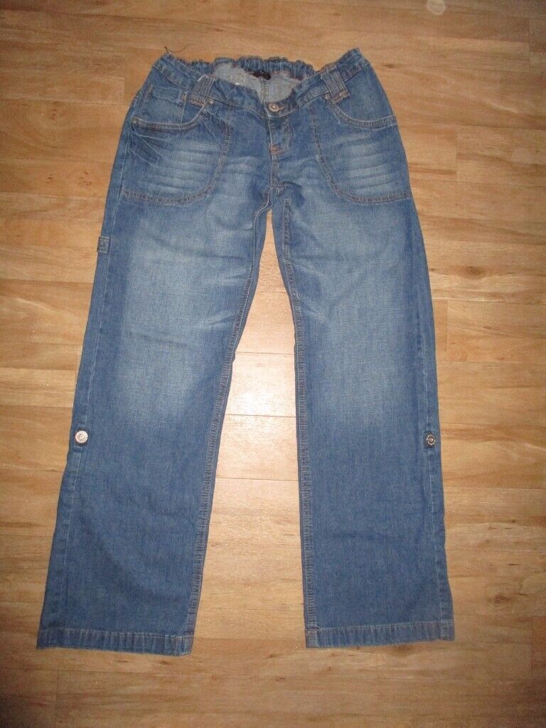 E-vie Maternity Womens Blue Denim Jeans