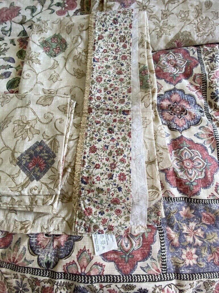 DORMA KALAMKARI, V&A COLLECTION, SINGLE DUVET, COVER, CURTAINS,PILLOW CASES, WALLPAPER BORDERS.ETC